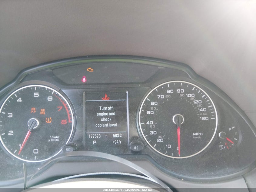 2017 Audi Q5 VIN WA1L2AFP7HA081516 IAAI salvage auction — FRONT END, Salvage (Texas), sold $825 on 2026-07-16 (photo 7)