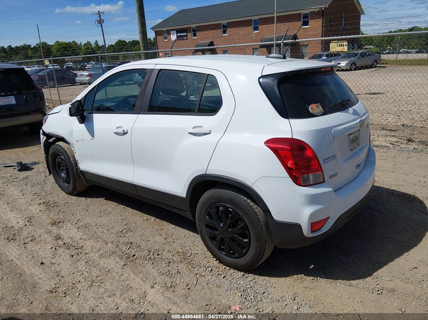 2017 Chevrolet Trax VIN KL7CJKSB7HB054705 IAAI salvage auction — FRONT END, Salvage Title, sold $1,100 on 2026-07-13 (photo 3)