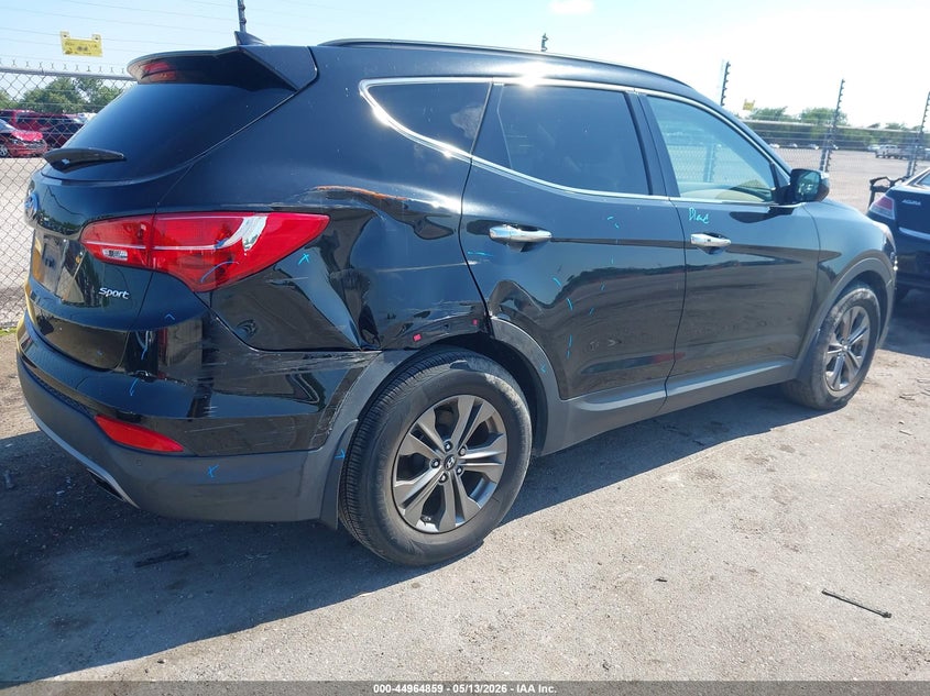 2014 Hyundai Santa fe VIN 5XYZU3LB9EG179926 IAAI salvage auction — RIGHT REAR, Salvage (Louisiana), sold $2,500 on 2026-07-06 (photo 4)