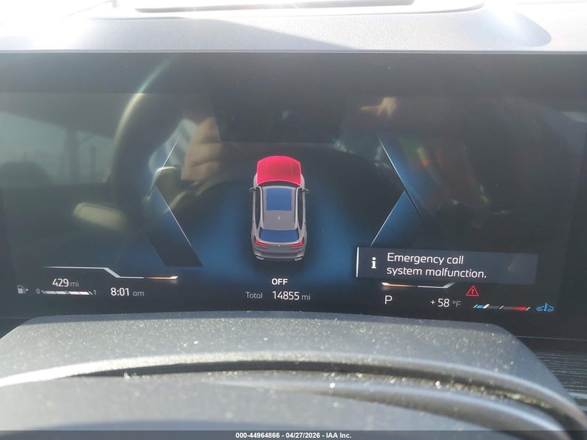 2025 BMW X5 VIN 5UX23EU08S9W59139 IAAI salvage auction — THEFT, Salvage Title, sold $38,250 on 2026-07-30 (photo 7)