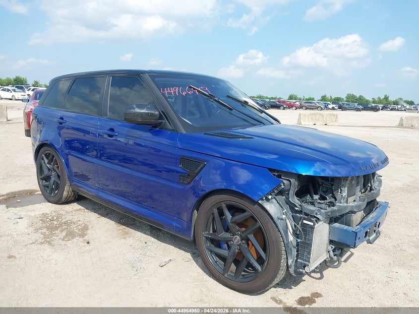 2016 Land rover Range rover sport VIN SALWZ2EF4GA595411 IAAI salvage auction — FRONT END, Salvage Title, sold $6,600 on 2026-08-29 (photo 1)