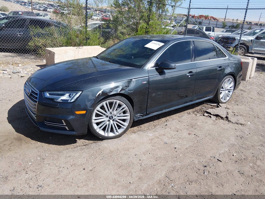 2017 Audi A4 VIN WAUENAF47HN022175 IAAI salvage auction — LEFT FRONT, Salvage Title, sold $7,200 on 2026-09-02 (photo 2)
