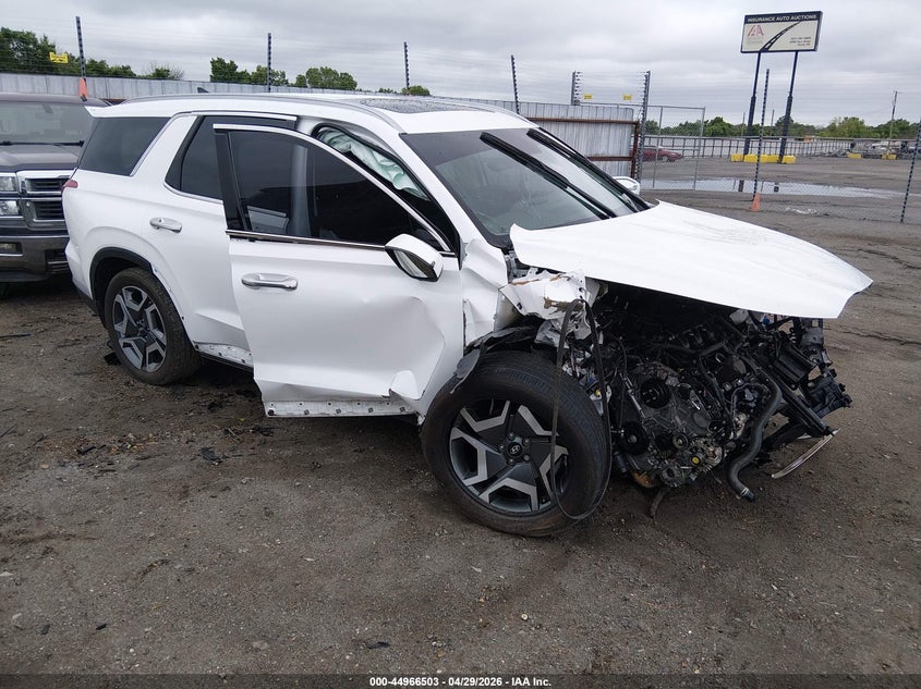2025 Hyundai Palisade VIN KM8R4DGE9SU857123 IAAI salvage auction — RIGHT FRONT, Salvage Title, sold $4,500 on 2026-07-08 (photo 1)