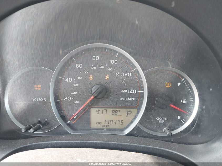 2014 Toyota Yaris VIN VNKKTUD31EA002439 IAAI salvage auction — NORMAL WEAR, Wait Title, sold $1,750 on 2026-07-29 (photo 7)
