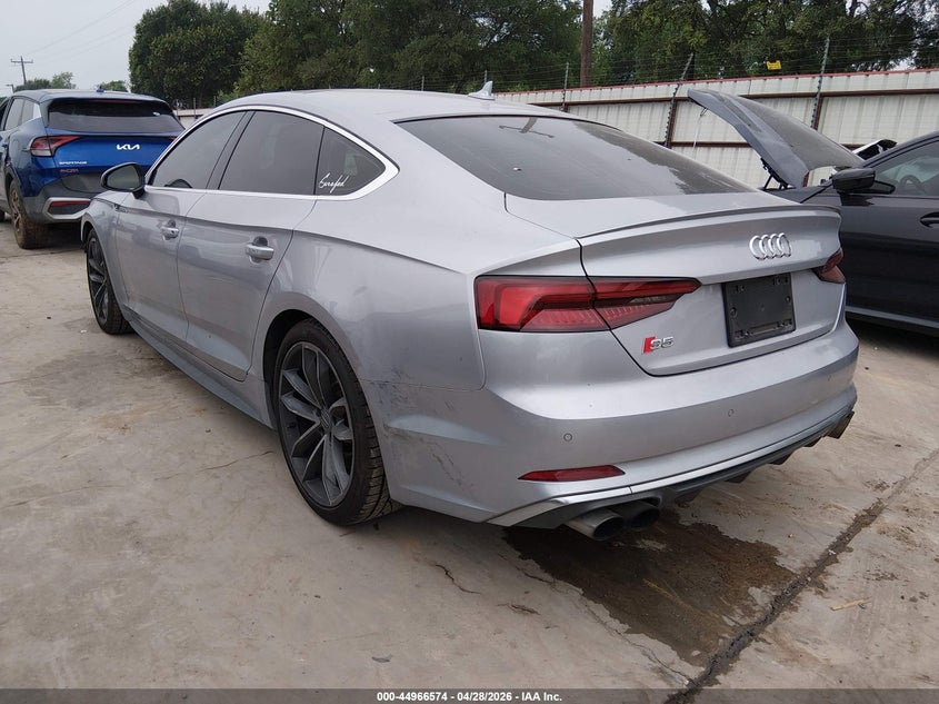 2018 Audi S5 VIN WAUC4CF57JA135488 IAAI salvage auction — FRONT END, Original (Texas), sold $10,300 on 2026-07-28 (photo 3)