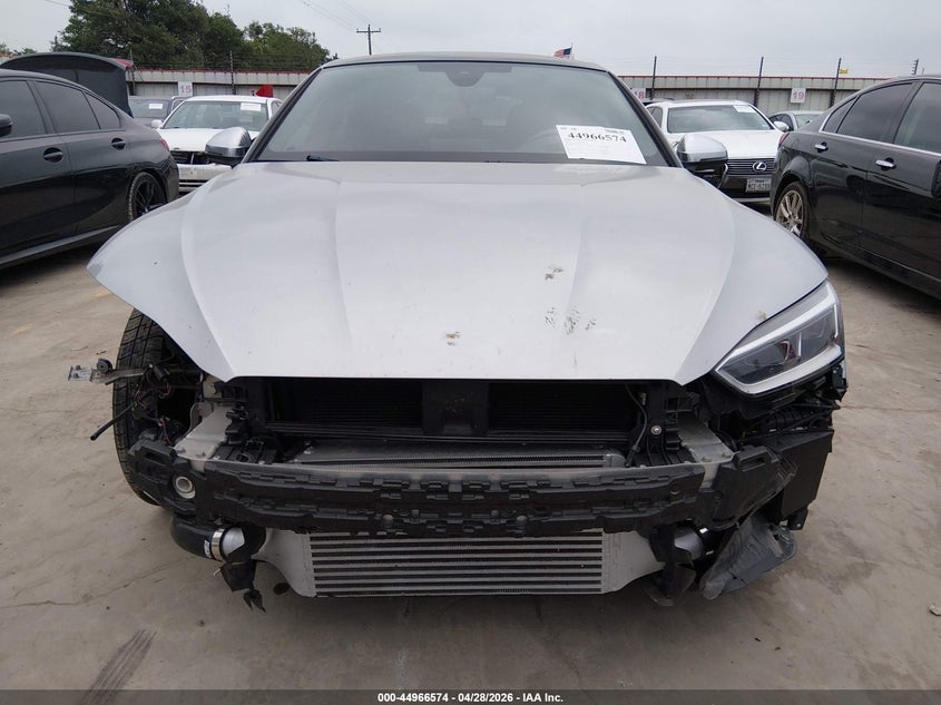 2018 Audi S5 VIN WAUC4CF57JA135488 IAAI salvage auction — FRONT END, Original (Texas), sold $10,300 on 2026-07-28 (photo 6)