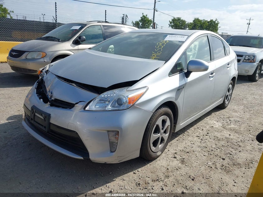 2014 Toyota Prius VIN JTDKN3DU9E0375126 IAAI salvage auction — FRONT END, Salvage (California), sold $1,350 on 2026-07-09 (photo 2)