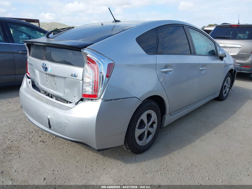 2014 Toyota Prius VIN JTDKN3DU9E0375126 IAAI salvage auction — FRONT END, Salvage (California), sold $1,350 on 2026-07-09 (photo 4)