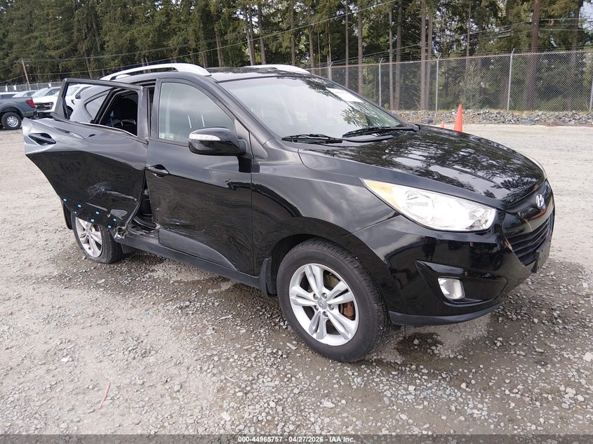 2013 Hyundai Tucson VIN KM8JUCAC0DU773418 IAAI salvage auction — RIGHT SIDE, Wait Title, sold $1,225 on 2026-07-08 (photo 1)