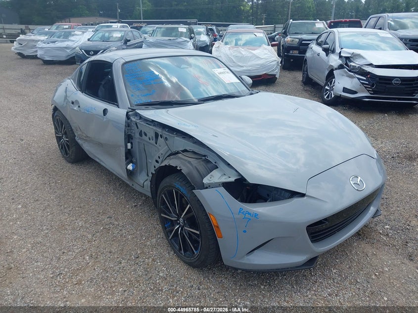 2024 Mazda Mx-5 VIN JM1NDAM76R0600428 IAAI salvage auction — REAR END, Clear (Oklahoma), sold $9,600 on 2026-09-11 (photo 1)