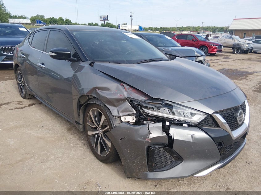2021 Nissan Maxima VIN 1N4AA6CV8MC505631 IAAI salvage auction — FRONT END, Salvage Title, sold $3,250 on 2026-07-09 (photo 1)