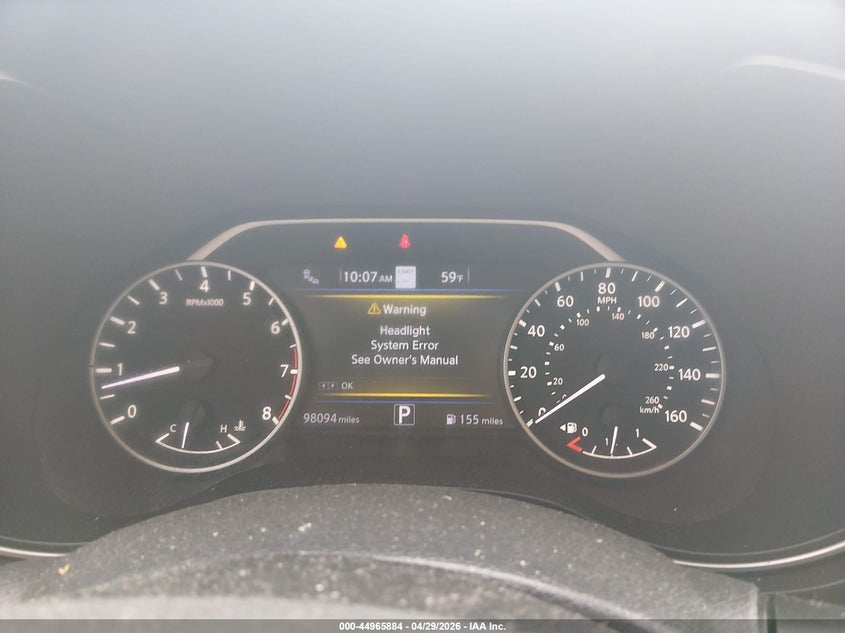 2021 Nissan Maxima VIN 1N4AA6CV8MC505631 IAAI salvage auction — FRONT END, Salvage Title, sold $3,250 on 2026-07-09 (photo 7)