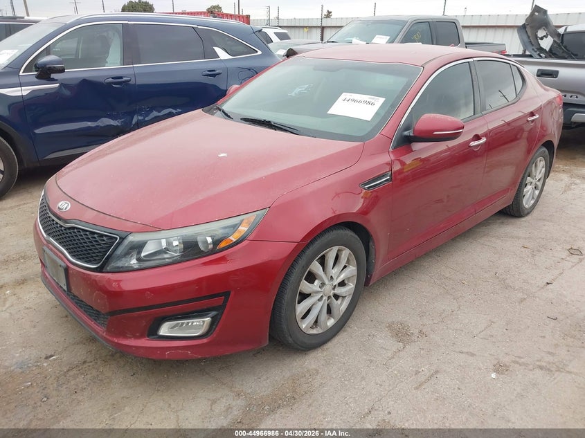 2015 Kia Optima VIN 5XXGN4A78FG407834 IAAI salvage auction — RIGHT SIDE, Original (Texas), sold $1,300 on 2026-07-21 (photo 2)
