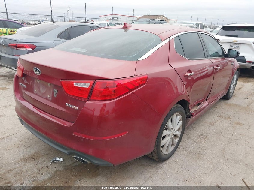 2015 Kia Optima VIN 5XXGN4A78FG407834 IAAI salvage auction — RIGHT SIDE, Original (Texas), sold $1,300 on 2026-07-21 (photo 4)