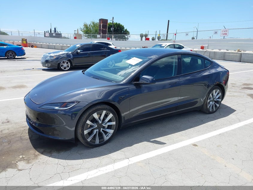2024 Tesla Model 3 VIN 5YJ3E1EA5RF734475 IAAI salvage auction — REAR END, Salvage (California), sold $11,800 on 2026-08-29 (photo 2)