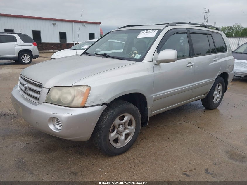 2003 Toyota Highlander VIN JTEGD21A130058740 IAAI salvage auction — NORMAL WEAR, Salvage (Texas), sold $325 on 2026-07-21 (photo 2)