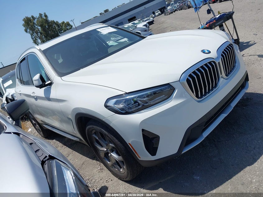 2024 BMW X3 VIN 5UX43DP05R9W54103 IAAI salvage auction — SIDE, Salvage Certificate (California), sold $8,000 on 2026-07-29 (photo 1)
