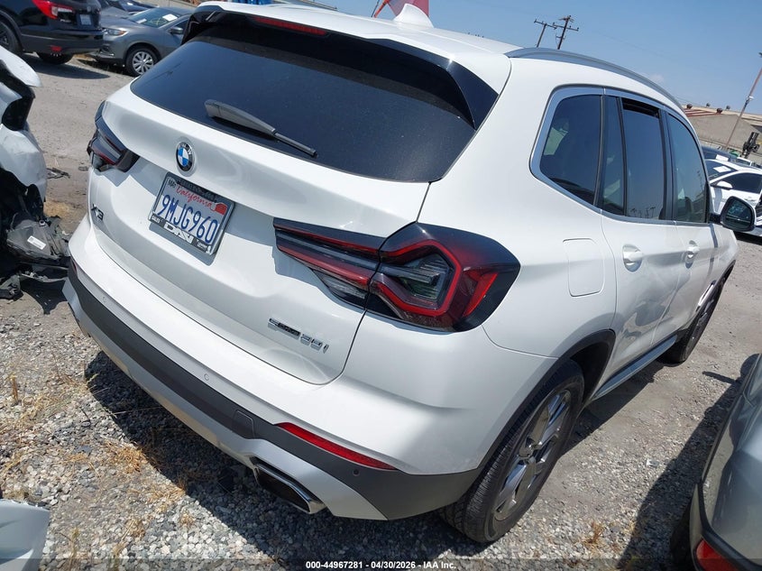2024 BMW X3 VIN 5UX43DP05R9W54103 IAAI salvage auction — SIDE, Salvage Certificate (California), sold $8,000 on 2026-07-29 (photo 4)