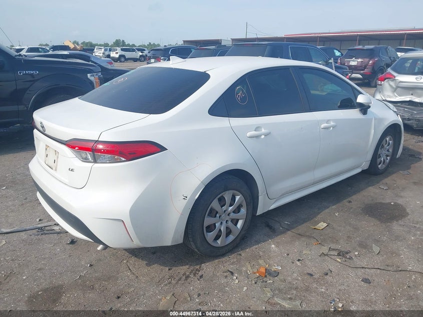 2020 Toyota Corolla VIN JTDEPRAE9LJ069655 IAAI salvage auction — FRONT END, Original (Texas), sold $5,500 on 2026-07-15 (photo 4)