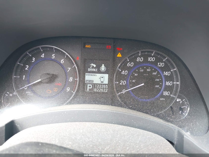 2012 Infiniti Fx VIN JN8AS1MW5CM154854 IAAI salvage auction — LEFT REAR, Salvage Title, sold $1,575 on 2026-07-20 (photo 7)