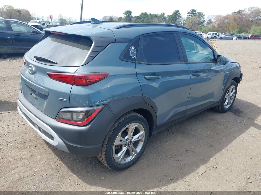 2022 Hyundai Kona VIN KM8K6CABXNU887434 IAAI salvage auction — FRONT END, Salvage Title, sold $4,300 on 2026-07-07 (photo 4)
