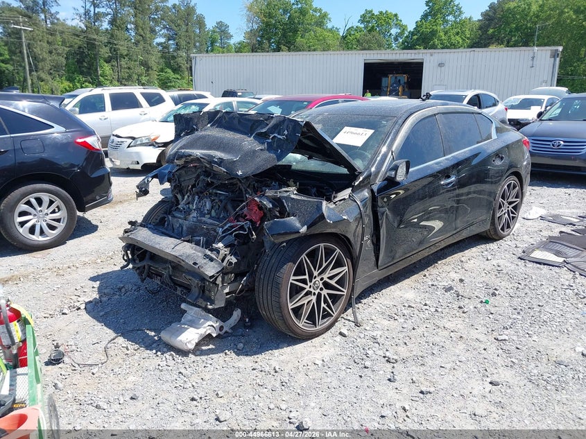 2017 Infiniti Q50 VIN JN1EV7AP8HM742164 IAAI salvage auction — FRONT END, Salvage (Georgia), sold $275 on 2026-07-28 (photo 2)