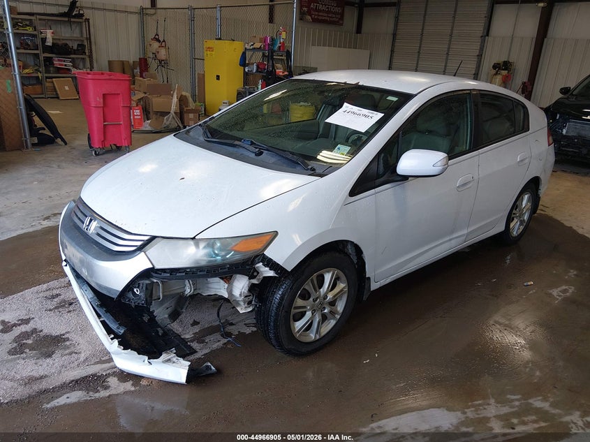 2010 Honda Insight VIN JHMZE2H71AS025502 IAAI salvage auction — FRONT END, Salvage (Louisiana), sold $575 on 2026-07-13 (photo 2)