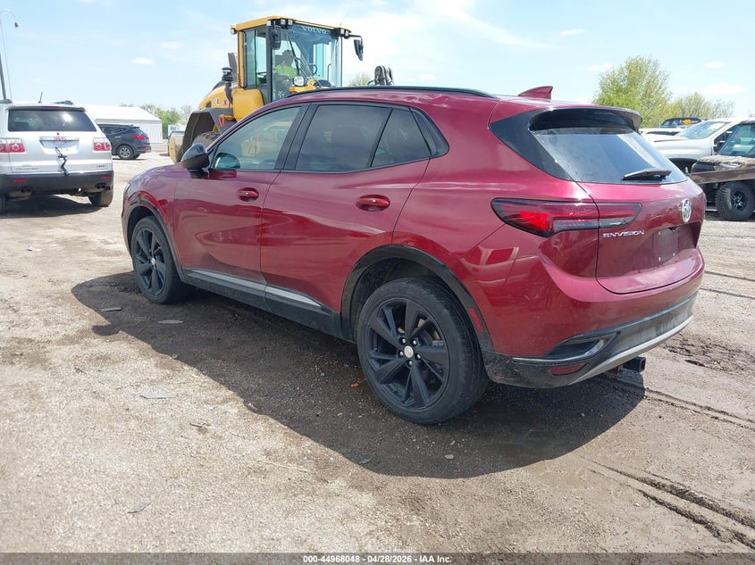 2021 Buick Envision VIN LRBAZLR41MD076325 IAAI salvage auction — HAIL, Salvage Title, sold $25 on 2026-07-29 (photo 3)