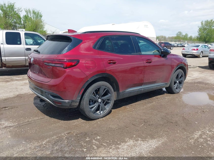 2021 Buick Envision VIN LRBAZLR41MD076325 IAAI salvage auction — HAIL, Salvage Title, sold $25 on 2026-07-29 (photo 4)