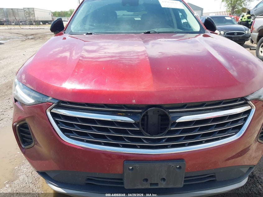 2021 Buick Envision VIN LRBAZLR41MD076325 IAAI salvage auction — HAIL, Salvage Title, sold $25 on 2026-07-29 (photo 6)