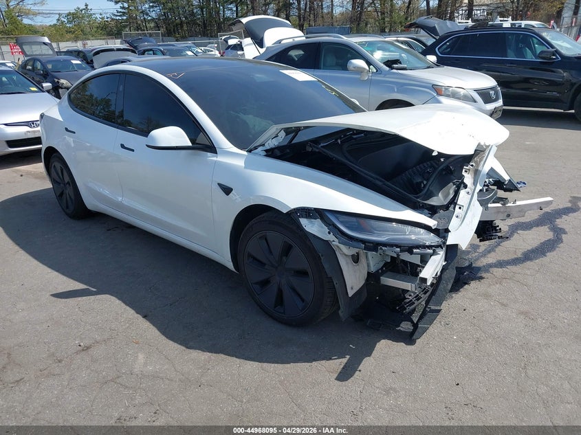 2025 Tesla Model 3 VIN 5YJ3E1EB1SF875994 IAAI salvage auction — FRONT END, Salvage Title, sold $10,950 on 2026-07-21 (photo 1)