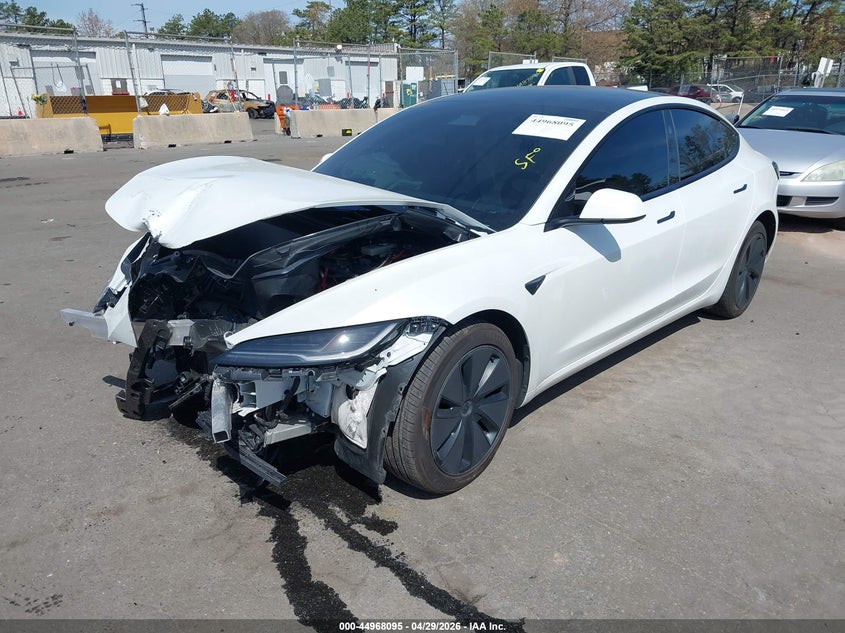 2025 Tesla Model 3 VIN 5YJ3E1EB1SF875994 IAAI salvage auction — FRONT END, Salvage Title, sold $10,950 on 2026-07-21 (photo 2)