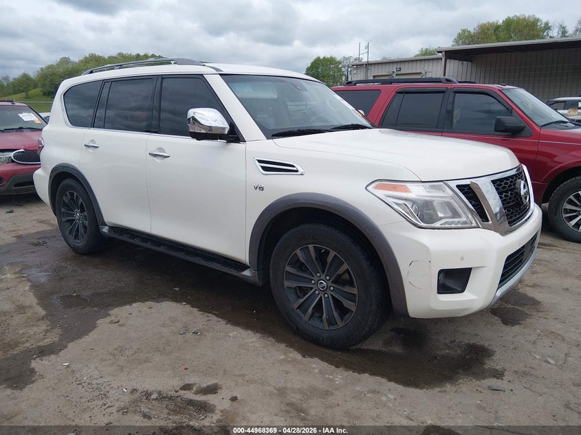 2017 Nissan Armada VIN JN8AY2NE5H9702257 IAAI salvage auction — HAIL, Salvage (West Virginia), sold $7,250 on 2026-07-16 (photo 1)