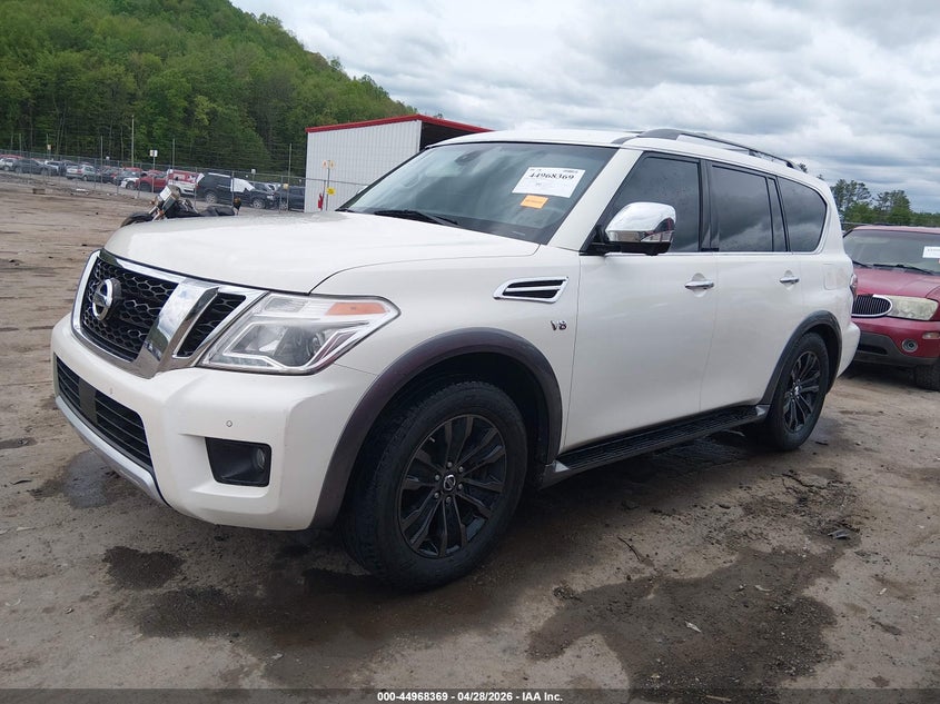 2017 Nissan Armada VIN JN8AY2NE5H9702257 IAAI salvage auction — HAIL, Salvage (West Virginia), sold $7,250 on 2026-07-16 (photo 2)