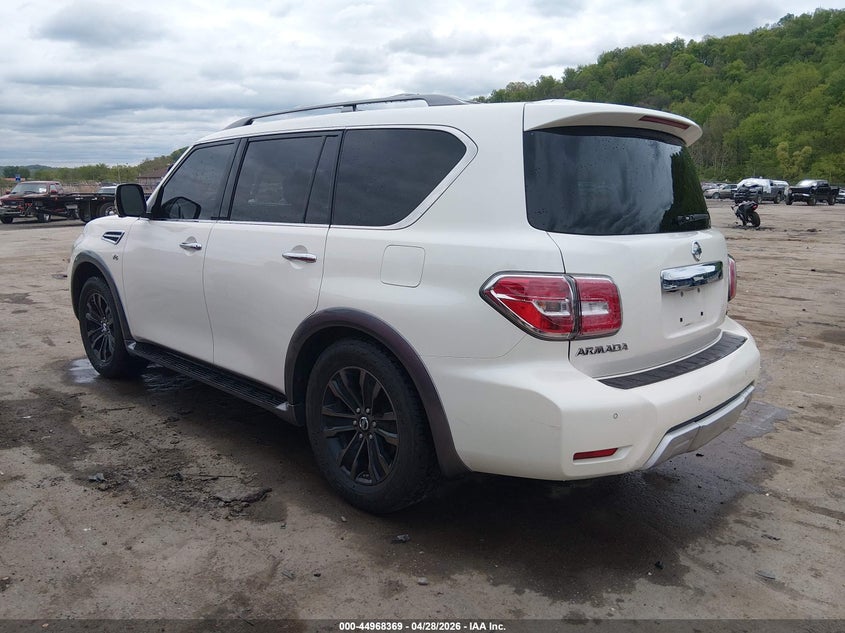 2017 Nissan Armada VIN JN8AY2NE5H9702257 IAAI salvage auction — HAIL, Salvage (West Virginia), sold $7,250 on 2026-07-16 (photo 3)