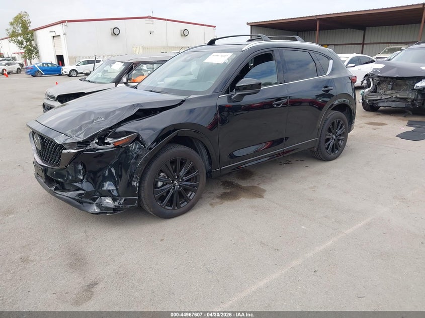 2025 Mazda Cx-5 VIN JM3KFBDY0S0608503 IAAI salvage auction — LEFT FRONT, Salvage (California), sold $14,250 on 2026-07-06 (photo 2)
