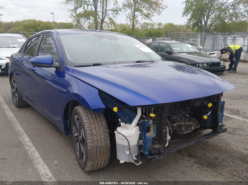 2023 Hyundai Elantra VIN KMHLS4AG2PU490014 IAAI salvage auction — FRONT END, Salvage (New Jersey), sold $3,250 on 2026-07-13 (photo 1)