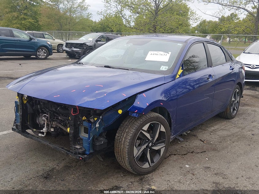 2023 Hyundai Elantra VIN KMHLS4AG2PU490014 IAAI salvage auction — FRONT END, Salvage (New Jersey), sold $3,250 on 2026-07-13 (photo 2)