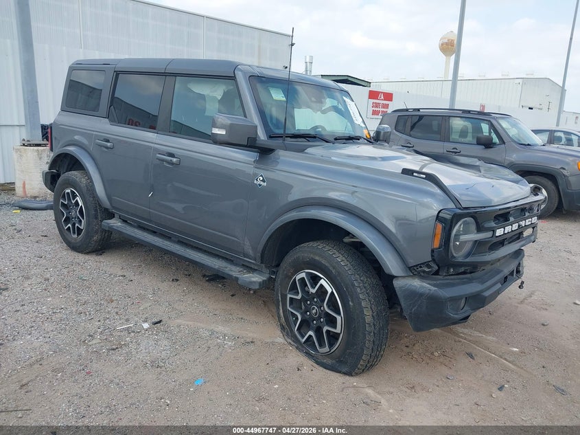 2024 Ford Bronco VIN 1FMDE8BHXRLA46687 IAAI salvage auction — LEFT FRONT, Original (Texas), sold $9,100 on 2026-07-09 (photo 1)