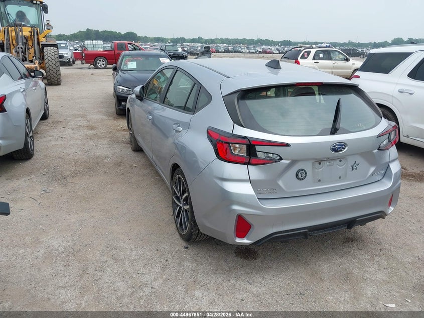 2024 Subaru Impreza VIN JF1GUAFC7R8346402 IAAI salvage auction — LEFT & RIGHT, Salvage (Texas), sold $3,850 on 2026-07-07 (photo 3)