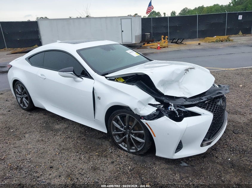 2021 Lexus Rc VIN JTHGZ5BCXM5023253 IAAI salvage auction — RIGHT FRONT, Salvage Title, sold $9,000 on 2026-07-14 (photo 1)