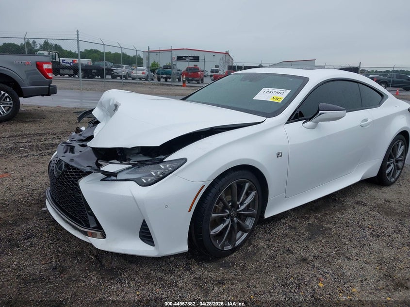 2021 Lexus Rc VIN JTHGZ5BCXM5023253 IAAI salvage auction — RIGHT FRONT, Salvage Title, sold $9,000 on 2026-07-14 (photo 2)