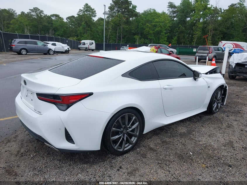 2021 Lexus Rc VIN JTHGZ5BCXM5023253 IAAI salvage auction — RIGHT FRONT, Salvage Title, sold $9,000 on 2026-07-14 (photo 4)