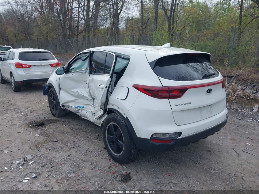 2021 Kia Sportage VIN KNDPMCAC5M7874225 IAAI salvage auction — LEFT SIDE, Mv-907A (New York), sold $2,850 on 2026-07-07 (photo 3)