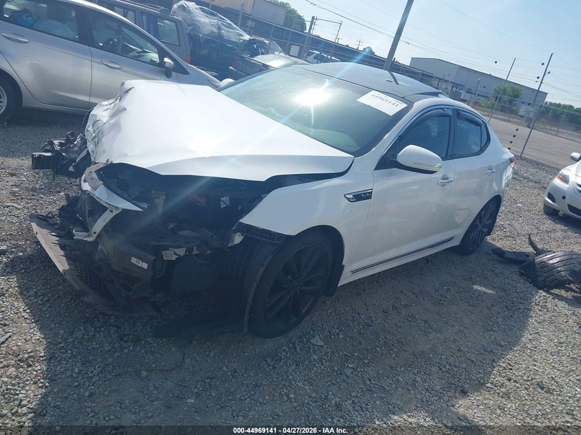 2015 Kia Optima VIN 5XXGR4A67FG503160 IAAI salvage auction — FRONT END, Salvage Title, sold $450 on 2026-07-20 (photo 2)