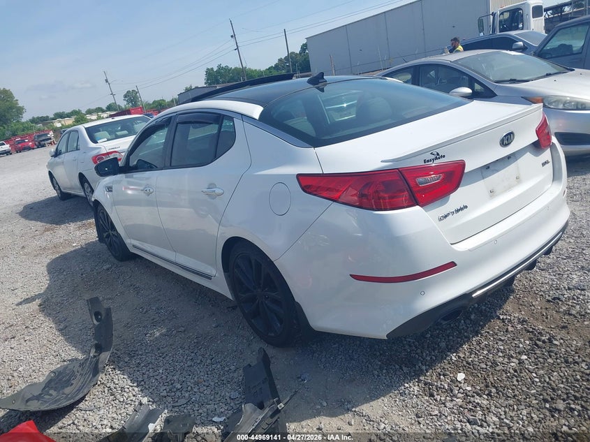 2015 Kia Optima VIN 5XXGR4A67FG503160 IAAI salvage auction — FRONT END, Salvage Title, sold $450 on 2026-07-20 (photo 3)