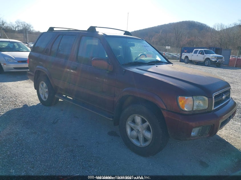 2001 Nissan Pathfinder VIN JN8DR07YX1W526738 IAAI salvage auction — FRONT END, Salvage (Idaho), sold $25 on 2026-07-28 (photo 1)