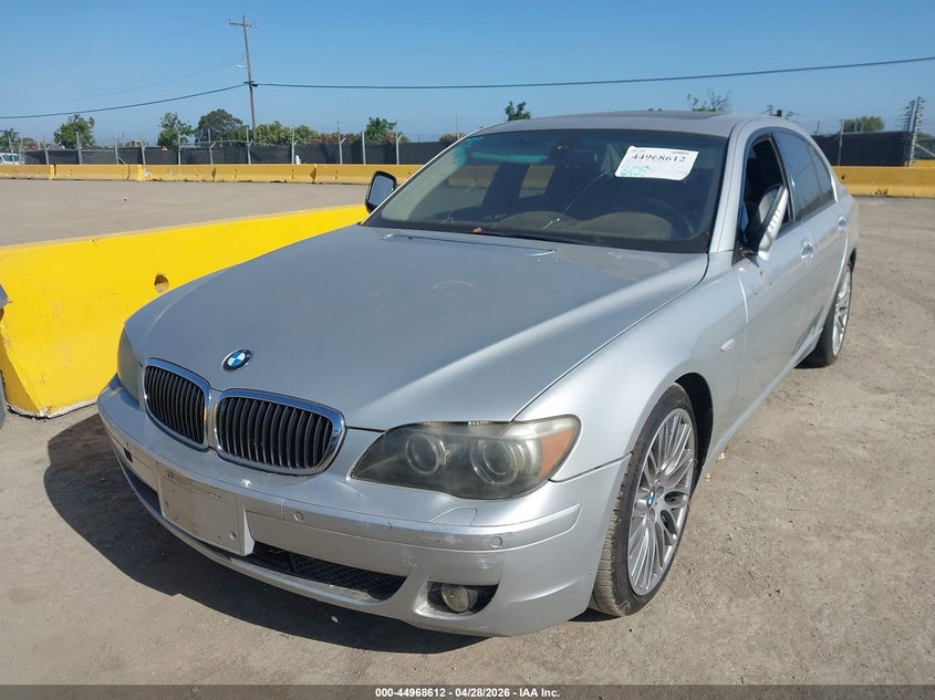 2007 BMW 7 series VIN WBAHL83557DT09995 IAAI salvage auction — NORMAL WEAR, Salvage (California), sold $500 on 2026-07-09 (photo 6)