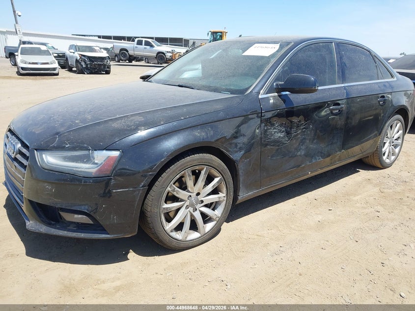 2013 Audi A4 VIN WAUEFAFL9DN010219 IAAI salvage auction — NORMAL WEAR, Salvage (Texas), sold $250 on 2026-07-14 (photo 2)