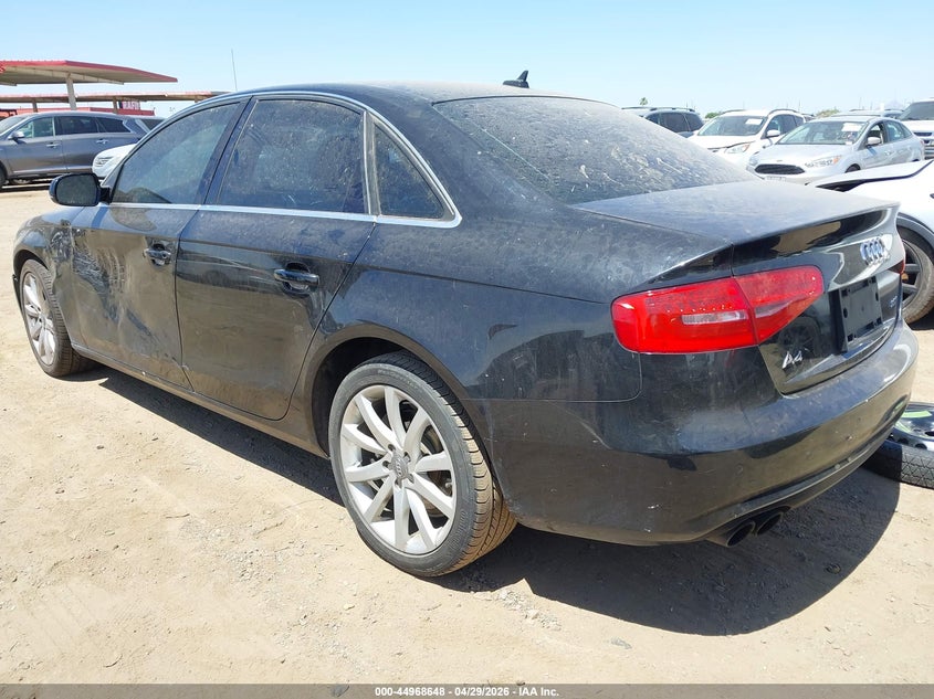 2013 Audi A4 VIN WAUEFAFL9DN010219 IAAI salvage auction — NORMAL WEAR, Salvage (Texas), sold $250 on 2026-07-14 (photo 3)